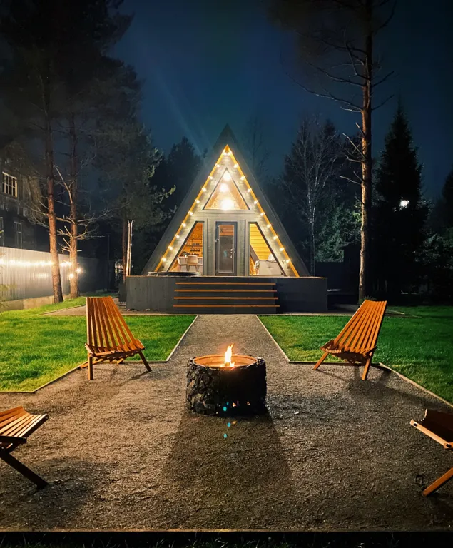 Уютный дом A-frame