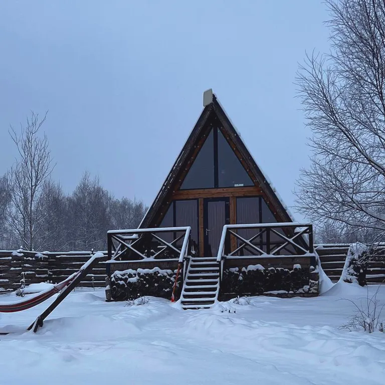 Афрейм (дом-шалаш) ОСЕНЬ с баней