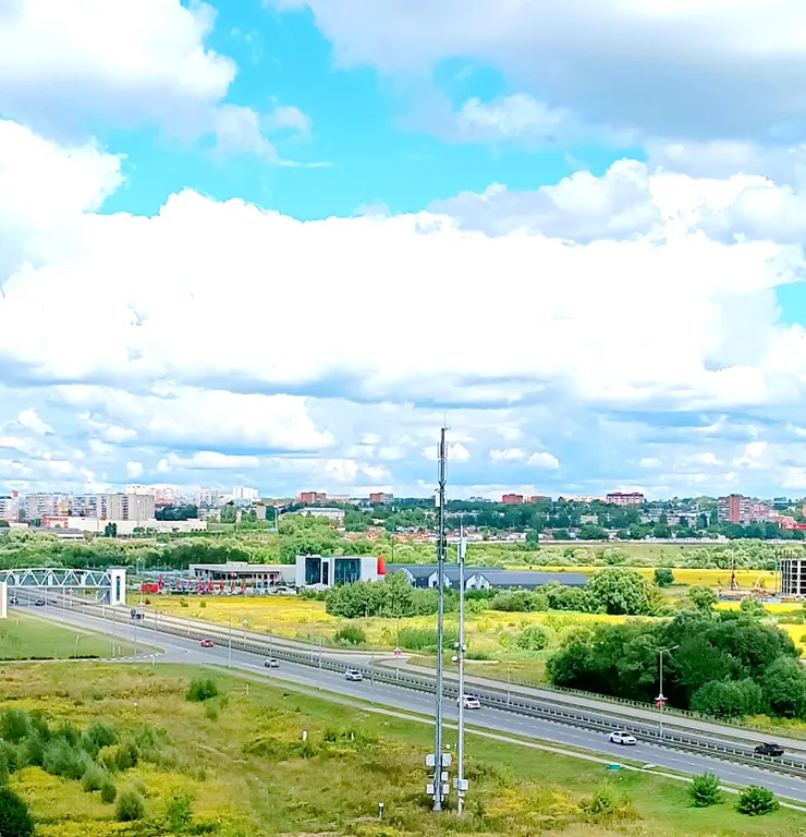 Новая студия с красивым видом в центральном районе