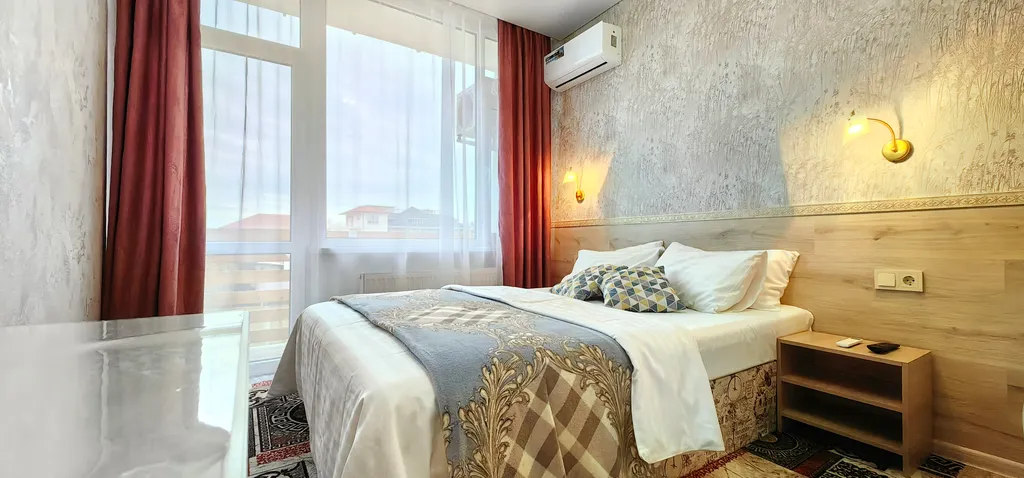 Квартира Уютная студия с балконом, отоплением, кухней, стиралкой, беседкой, парковкой — аренда посуточно в Судак