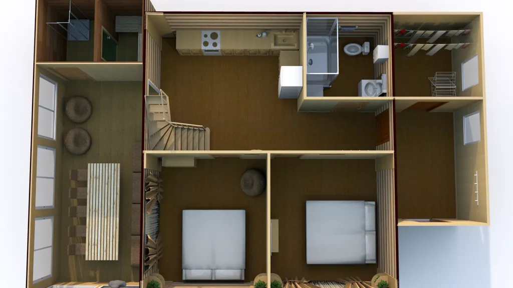 Дом Rustic с сауной