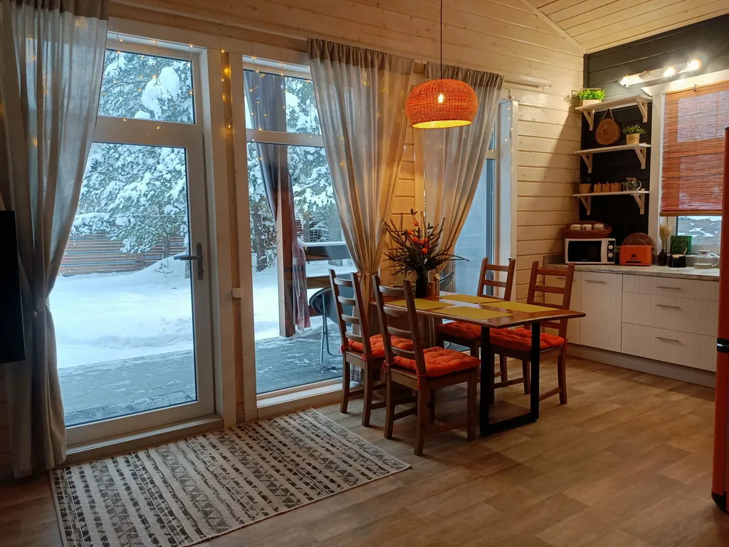 Уютный барнхаус с видом на лес