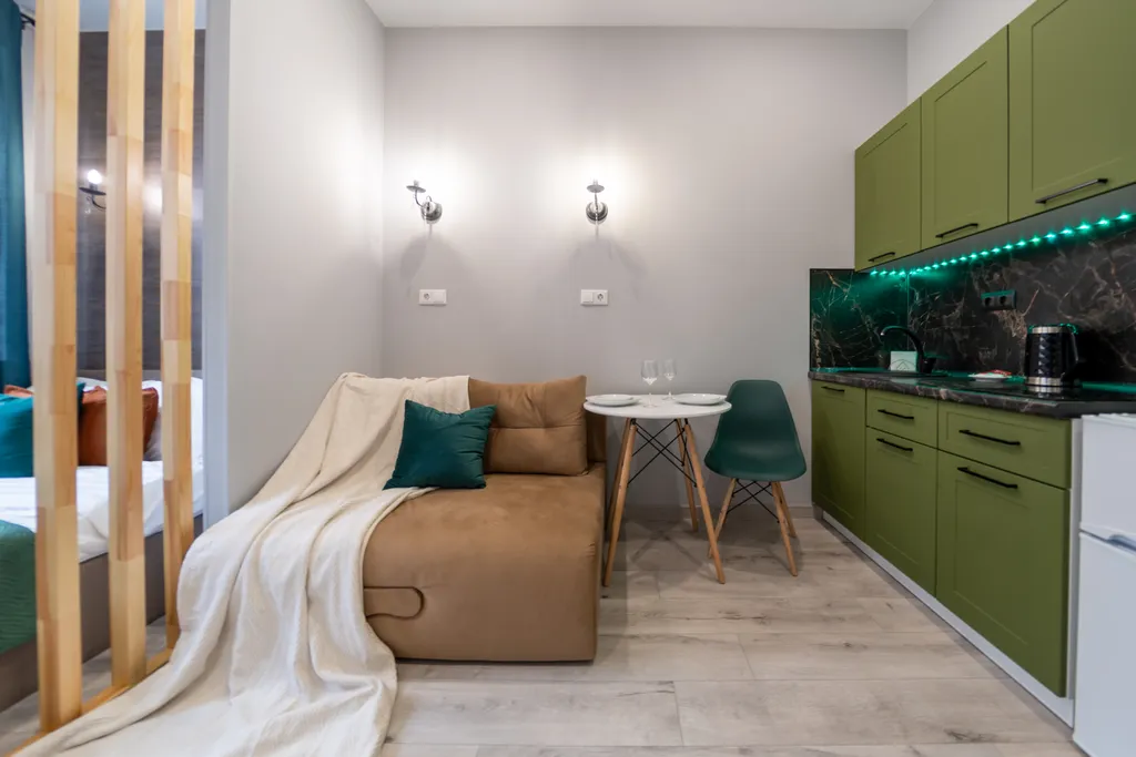 Квартира Квартира Студия в древесных тонах для 4 гостей — Екатеринбург