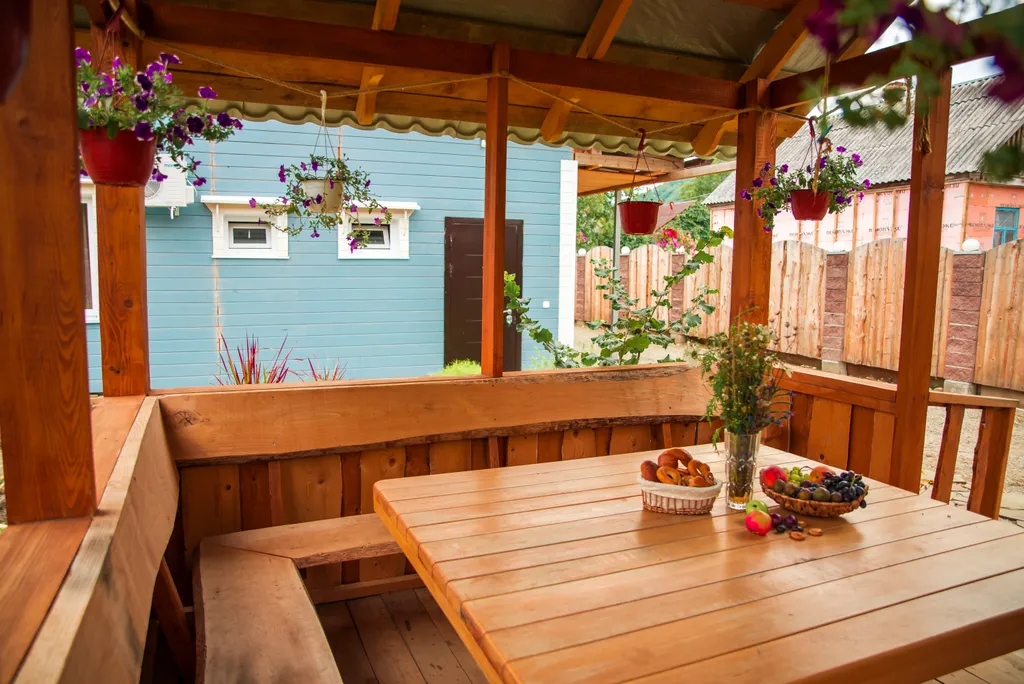 Гостевой дом с видом на сад и горы