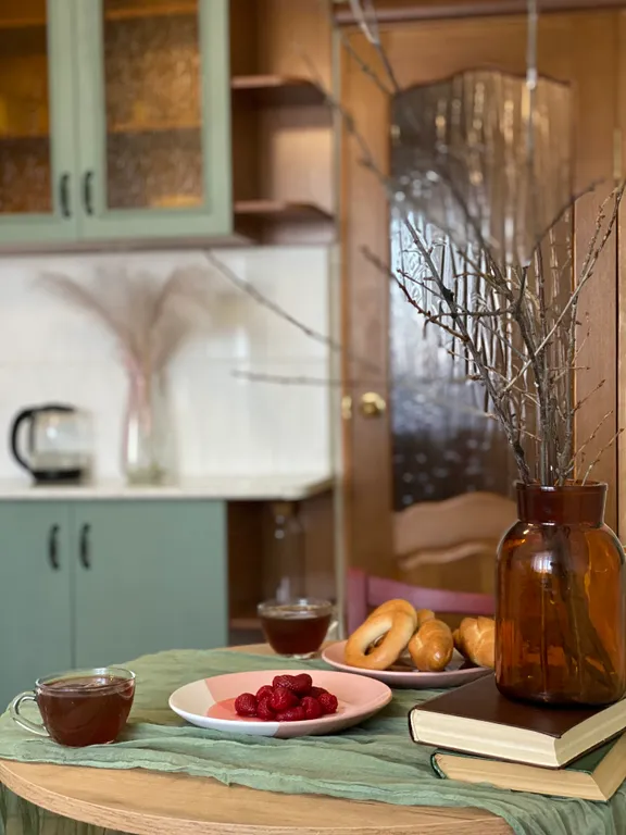 Просторная квартира с видом на город и парк