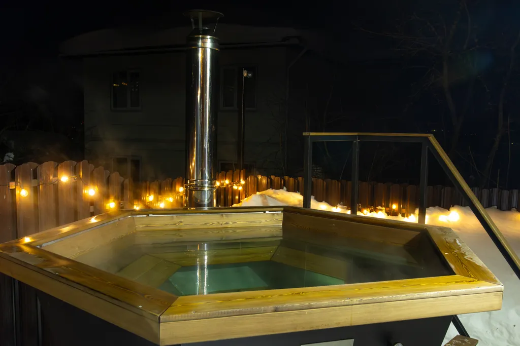 Уютный дом с чаном для большой компании