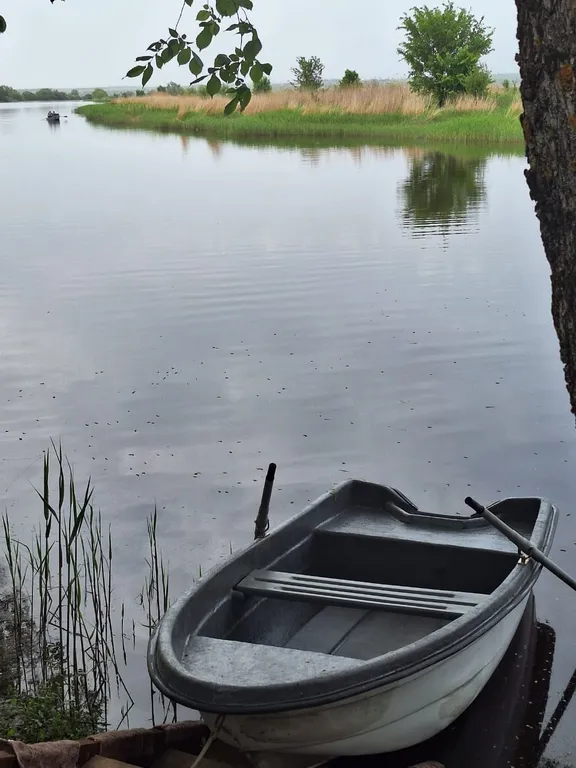 Участок с домом на берегу реки Лагутник