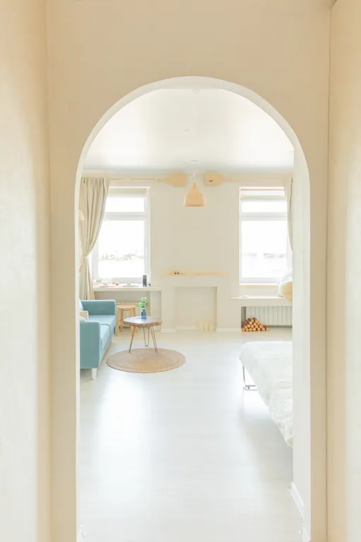 Студия с видом на Волгу в центре