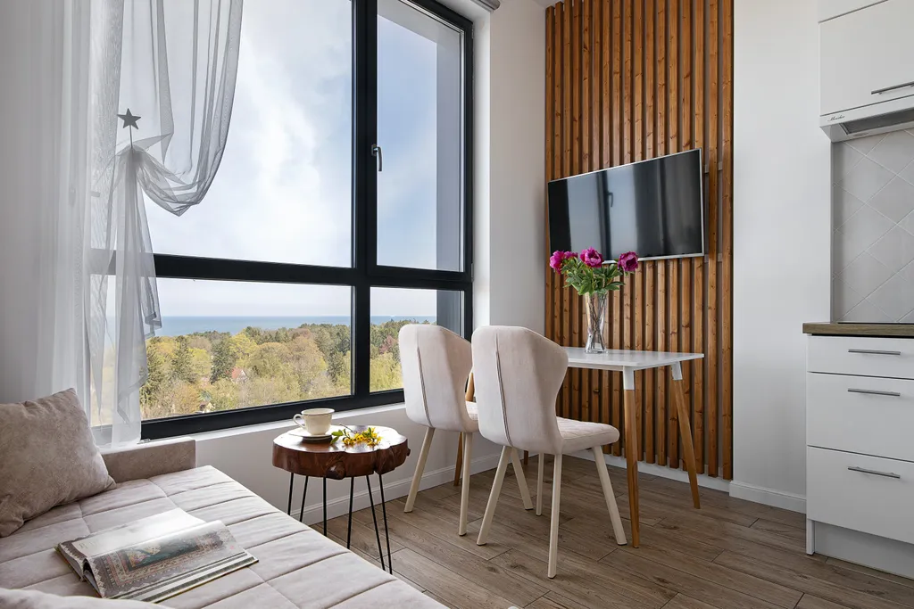 Студия с видом на море на 10 этаже в комплексе Кристалл Балтик-СПА