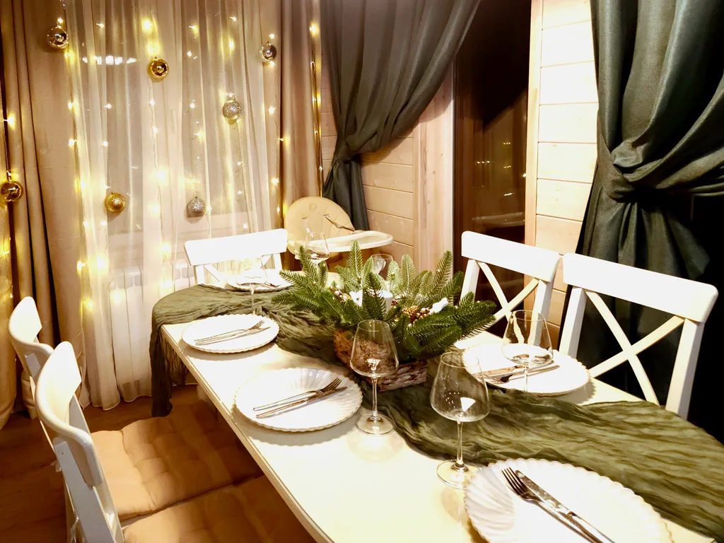 Домик Сказочный Лес с гриль-мангалом, костровой и большой сауной