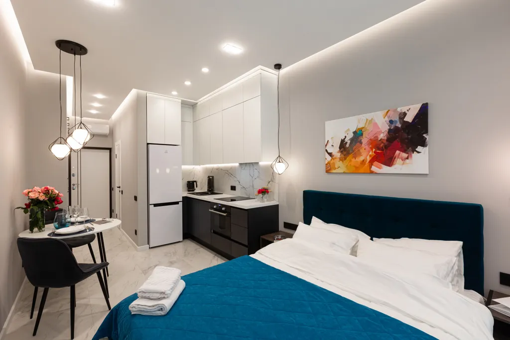 Уютная студия "Морской бриз" с видом на море