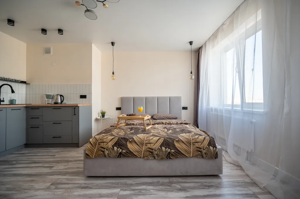 Cтудия клaccа премиум для чeтверых гоcтей c шикарным рeмoнтом