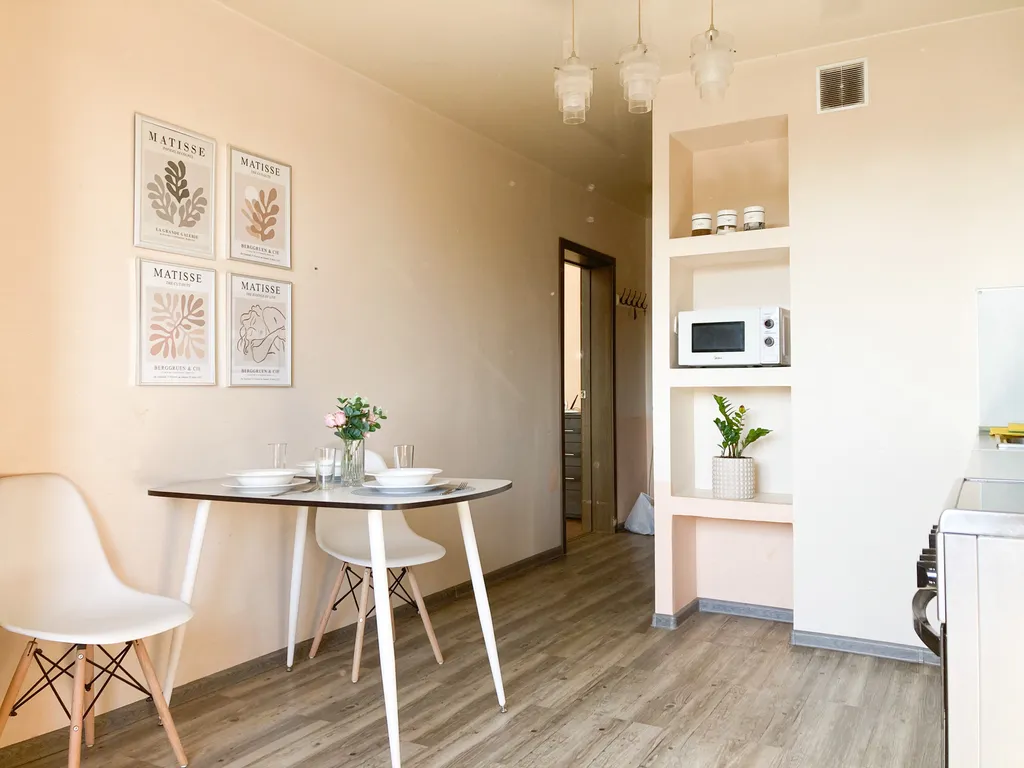 Солнечная квартира с просторной кухней