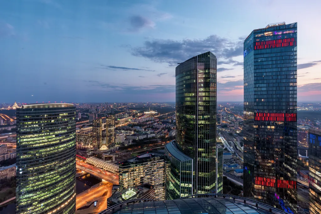 Студия для двоих на 74 этаже с панорамным видом