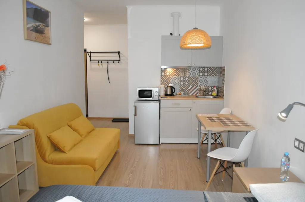 Чистая современная квартира-студия в современном доме