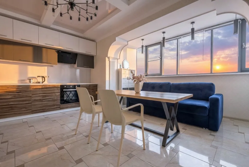 Квартира Яркие апартаменты с видом на закат и умной колонкой Алиса — аренда посуточно в Краснодар