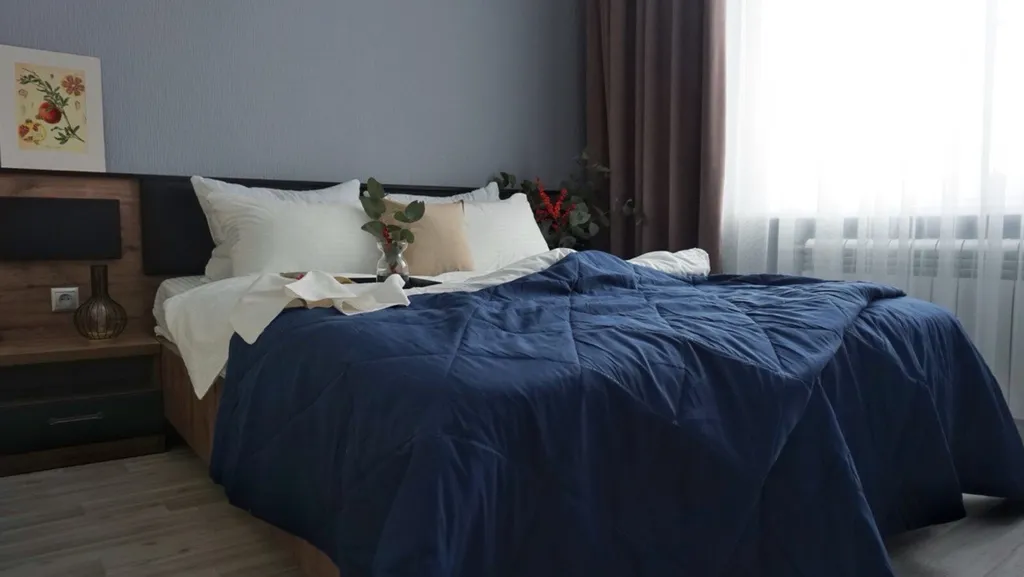 Стильная двушка с яркой кухней