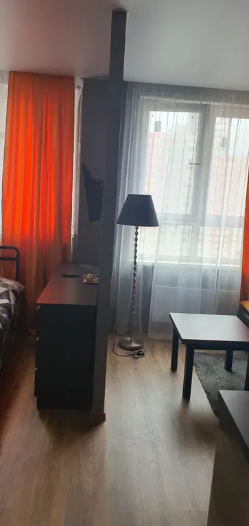 Студия с дизайнерским ремонтом