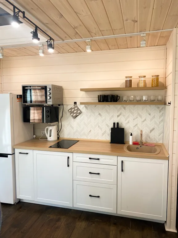 Уютный барн-хаус у леса с купелью и баней