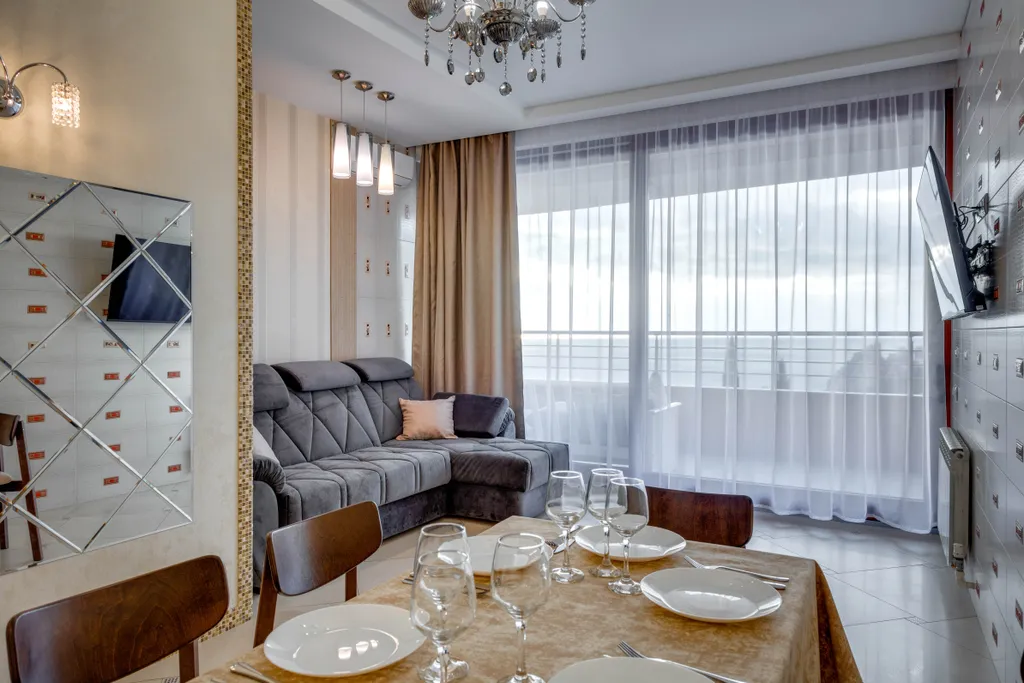 Современная 3-комнатная квартира с видом на море № 74 — аренда посуточно в Гурзуф