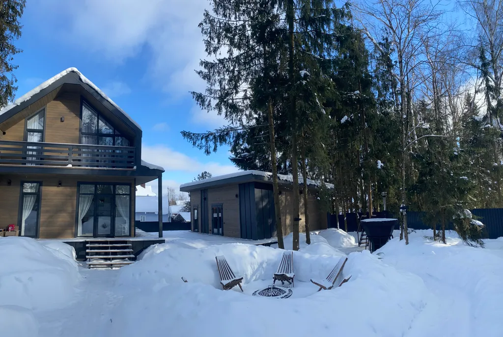 Дом с русской баней на дровах и чаном