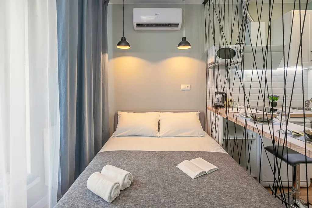 Квартира Квартира Бирюзовая студия в центре города — Волгоград