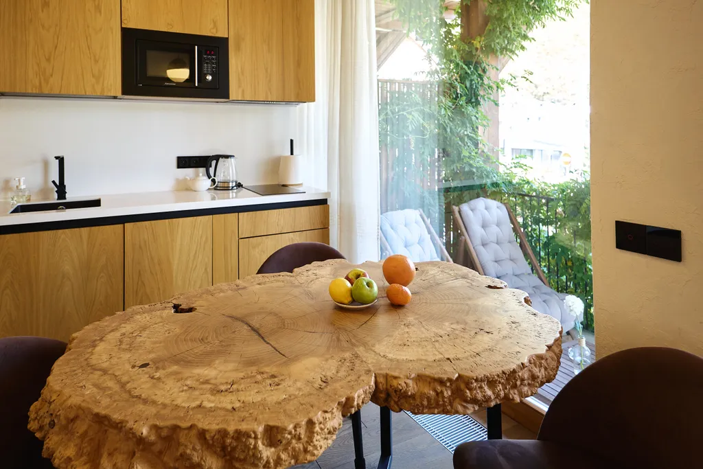 Студия Воздух с классной кухней в гостевом доме Пентакли в Красной Поляне