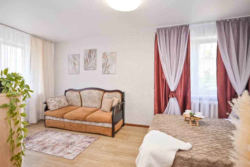 Уютная однокомнатная квартира на четырёх человек