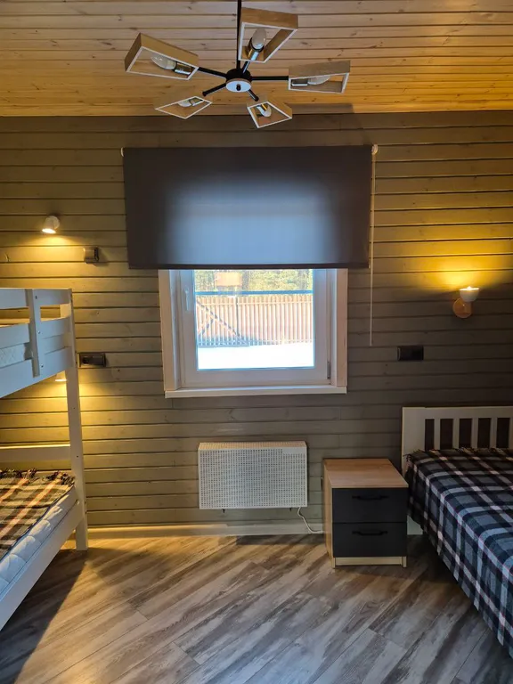 Дом с сауной рядом с лесом и озером