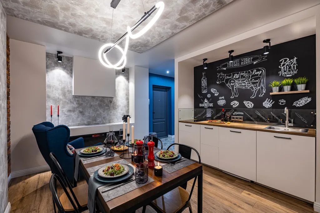 Популярная квартира в центре Британский лофт