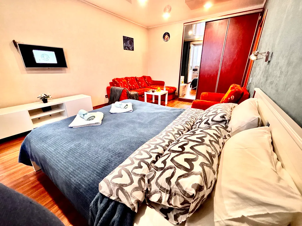 Евродвушка рядом с термами, кванью и музеем космонавтики с 5 кроватями