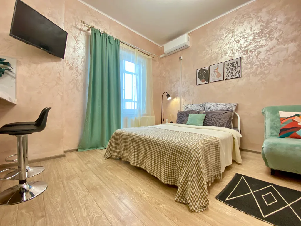 Студия на 25 этаже с видом на город