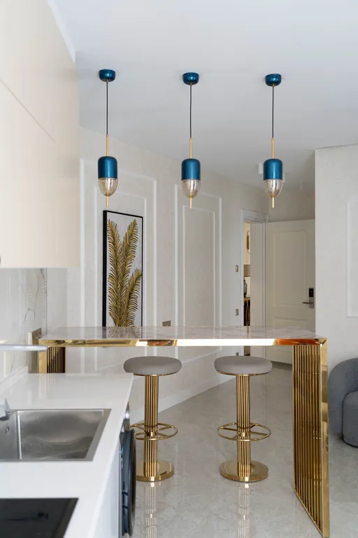 Уютный номер с 2 спальнями и баром, с видом во двор