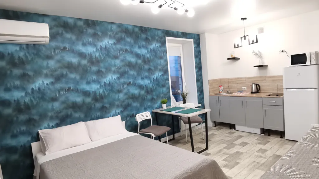 Квартира с обзорным видом на 9 этаже