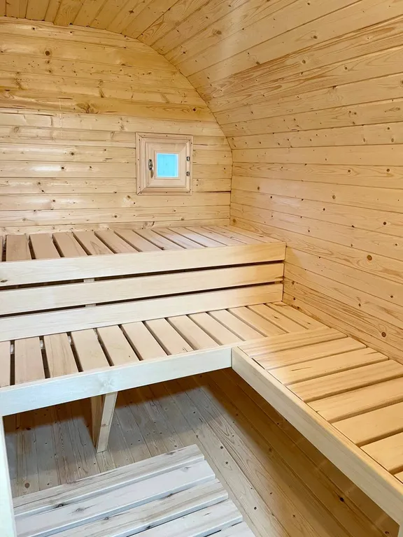 А-фрейм с баней и чаном