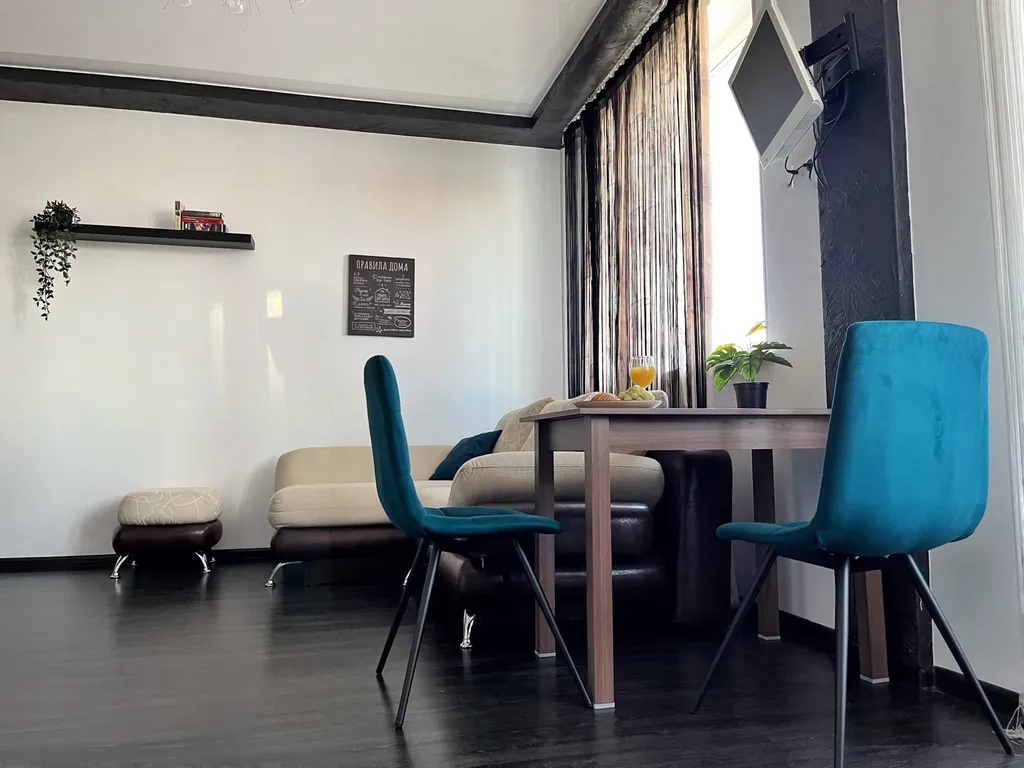 Просторная студия с видом на реку с бесконтактным заселением