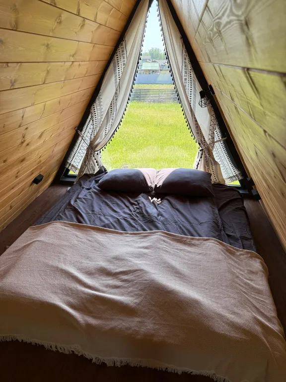 Уютный домик за городом с баней и горячим чаном