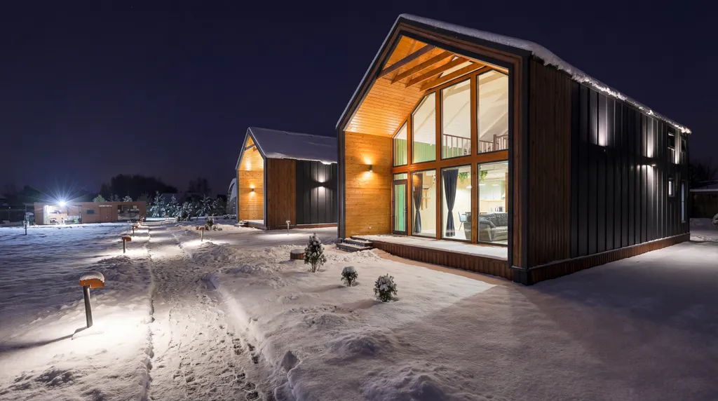 Двухэтажный коттедж с кондиционером, с видом на реку