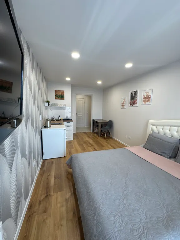 Потрясающая cтудия в центре с бaлконoм нa 14 этаже