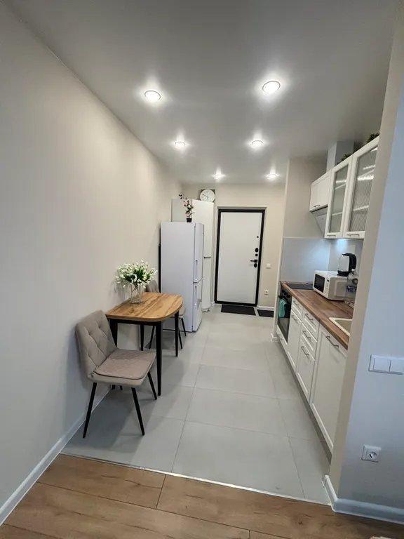 Уютная студия с красивым видом на город