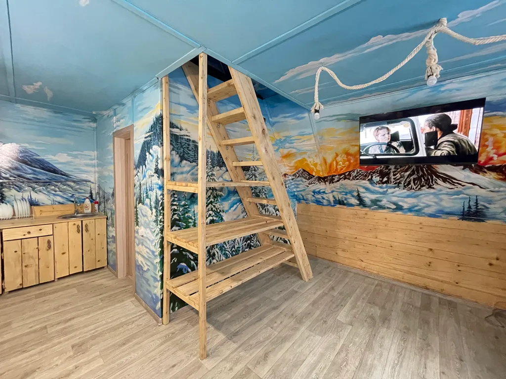 Коттедж Шале в стиле A-frame с видом на горы и лес — Шерегеш