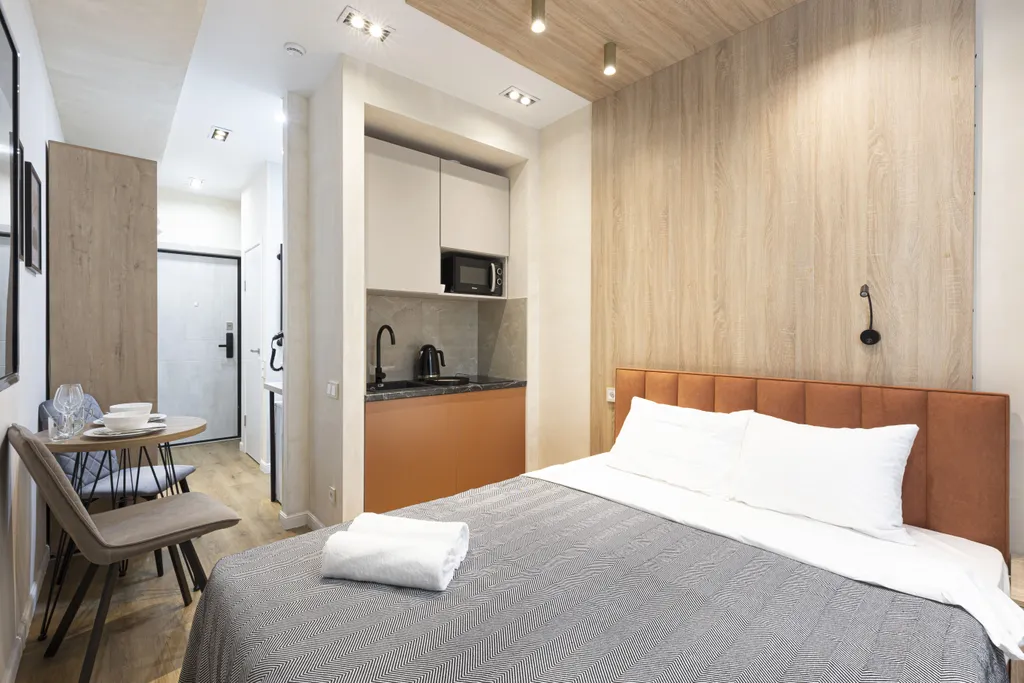 Квартира Дизайнерская студия в современном ЖК — аренда посуточно в Москва