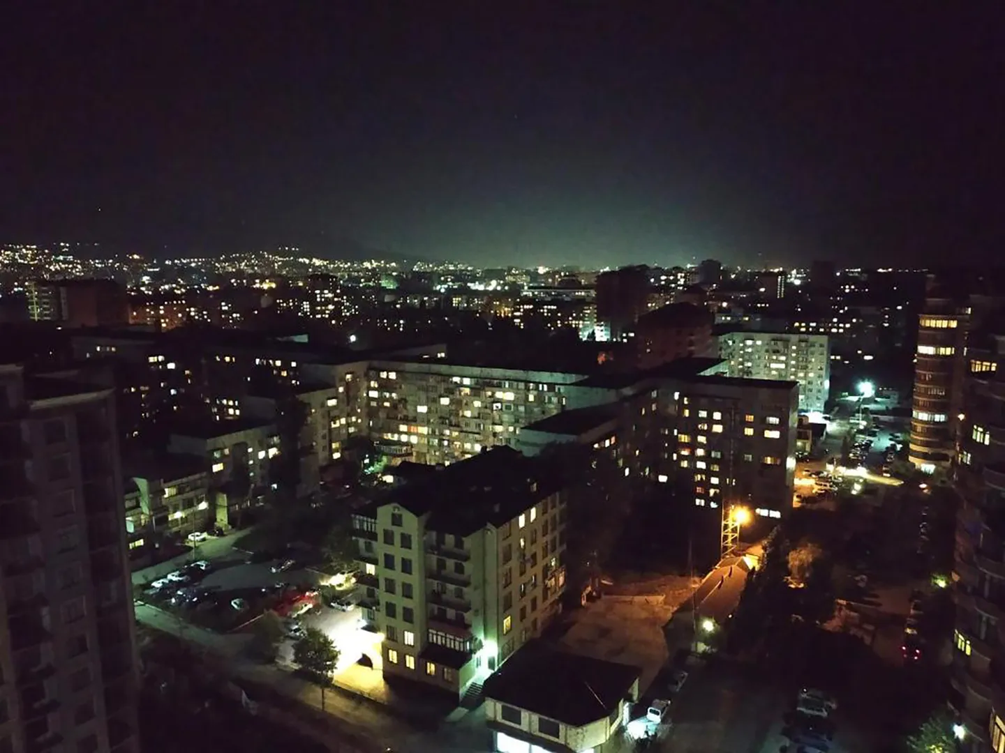 Вид на город, ночь
