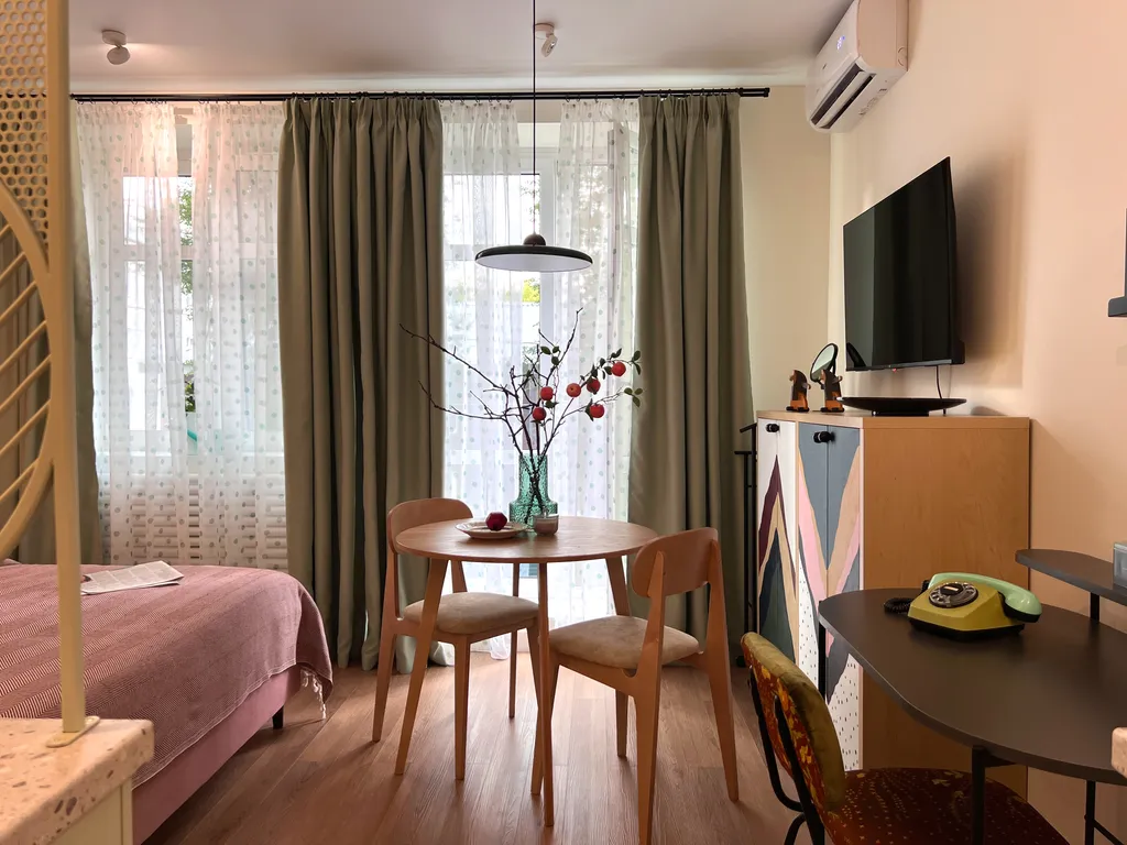 Квартира Квартира Уникальная студия Зеленый шум — Ярославль