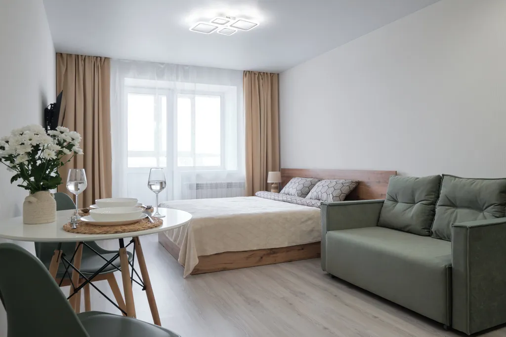 Квартира Студия на Киевской, 1 рядом ТЦ Изумрудный город — аренда посуточно в Томск