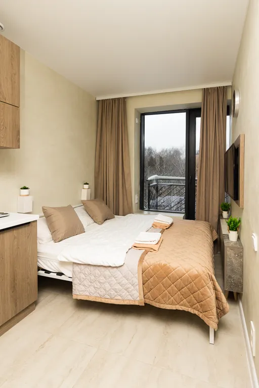 Уютная студия рядом с лесопарком