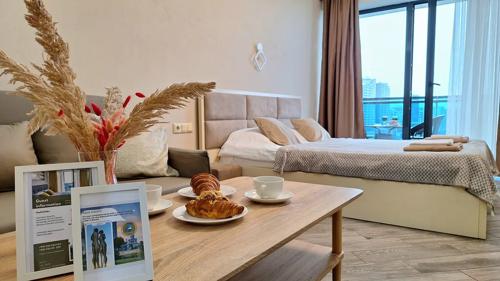 Квартира Апартаменты Beach Tower |первая линия| с панорамным видом на море — Батуми