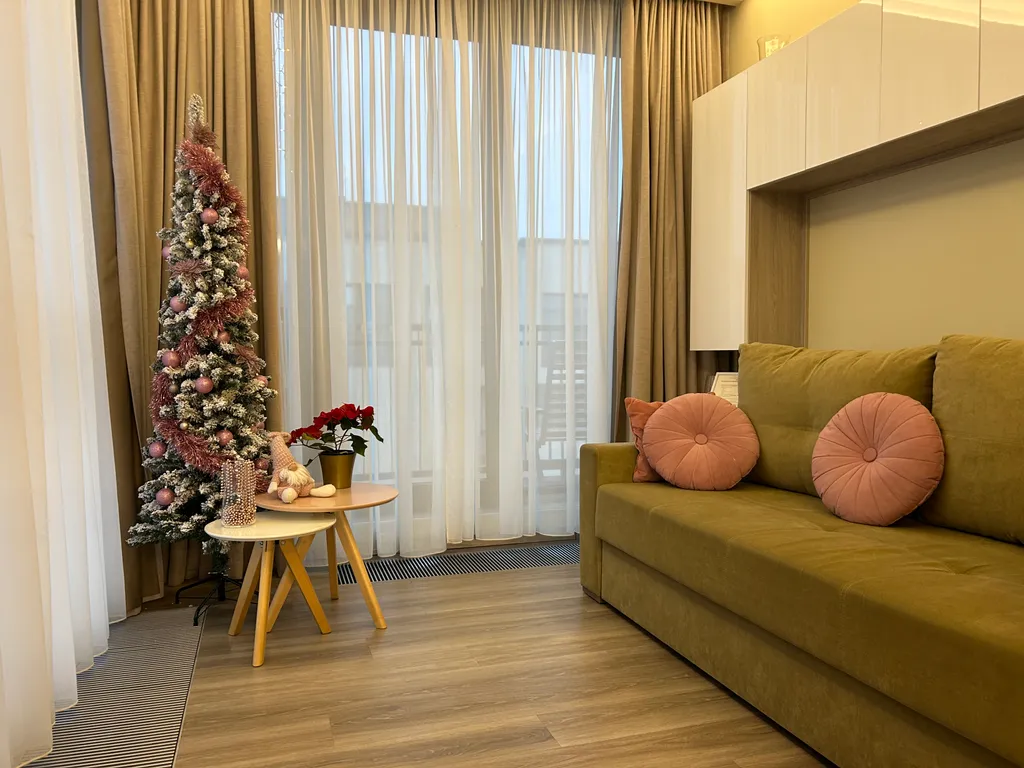 Квартира Апартаменты Охтапартлюкс с сауной и камином с 1 спальней и террасой — аренда посуточно в Мистолово