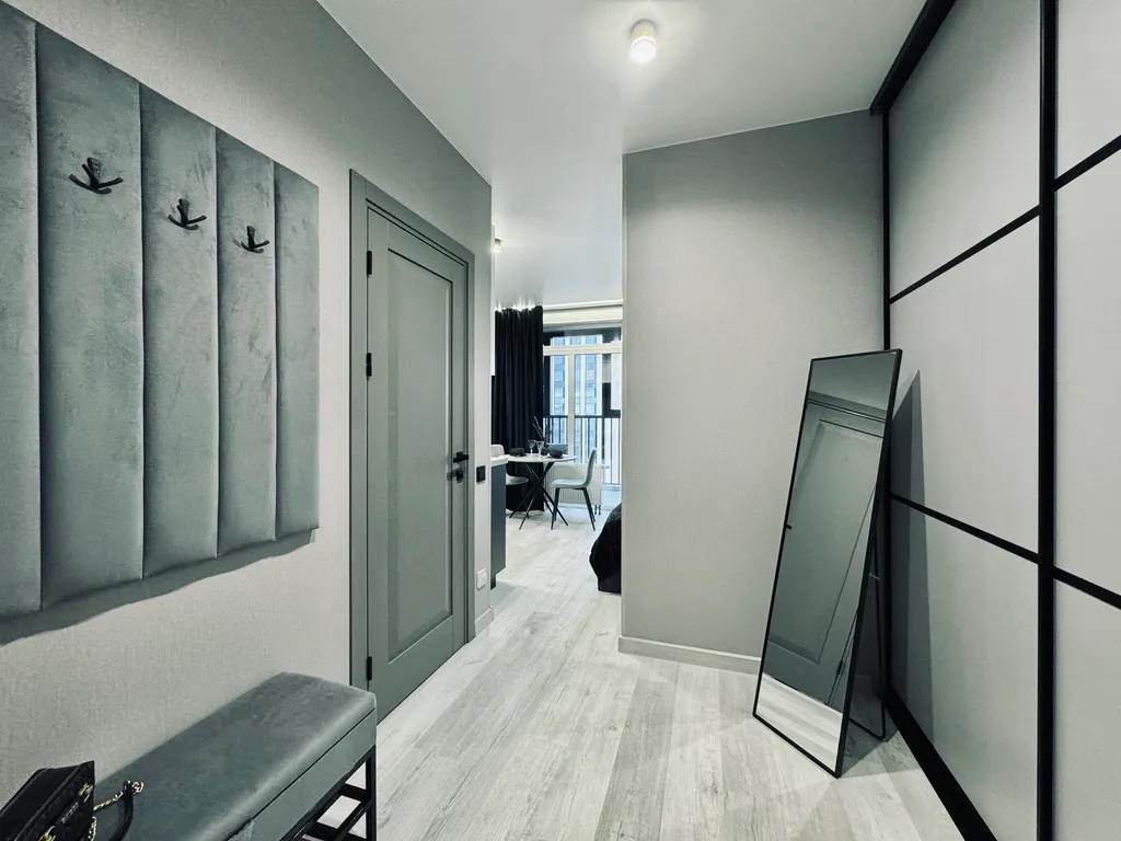 Изящная студия с шикарным видом на мегаполис