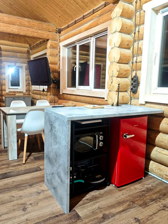 Гостевой дом в лесу с баней на дровах, чаном, бассейном, джакузи